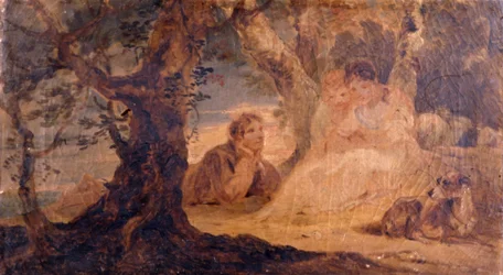 Figuren in einer Landschaft